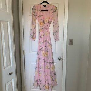 Lulus Wrap Maxi Dress